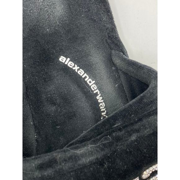 ALEXANDER WANG Women's Black-White Lana Padded Logo Slide Slippers SZ 41(US11) - Picture 8 of 11